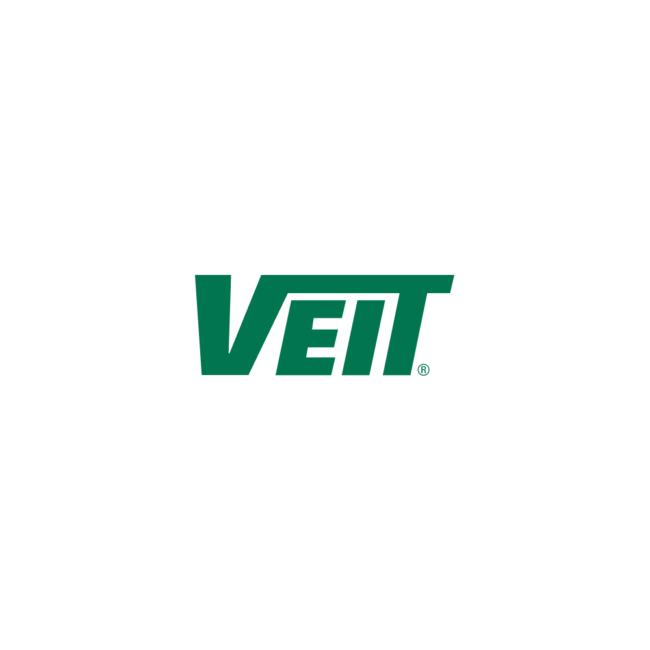 Green VEIT logo in stylized capitals on white background.