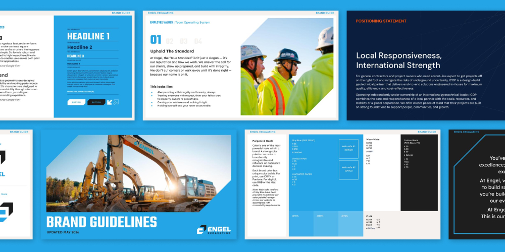 Engel Excavating brand guidelines