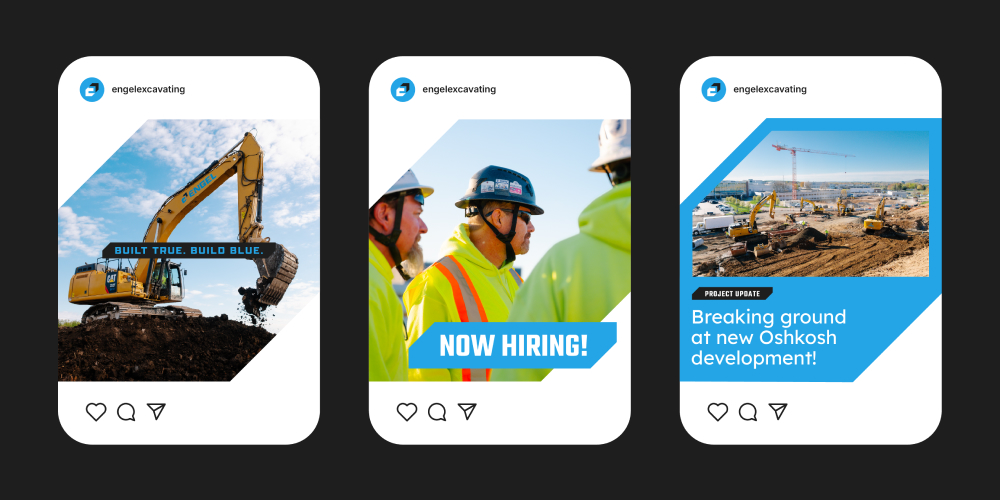 Engel Excavating social media posts